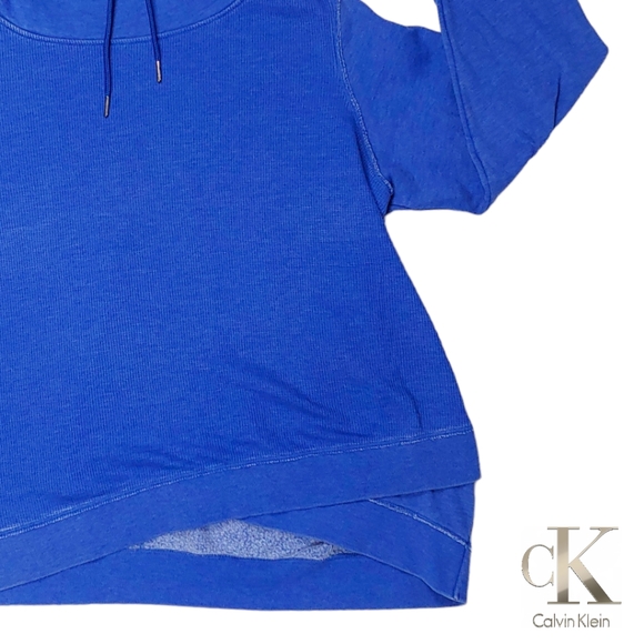 Calvin Klein PERFORMANCE Cowl Neck Crossover Hem Pullover Sweatshirt Siz… - Picture 9 of 16